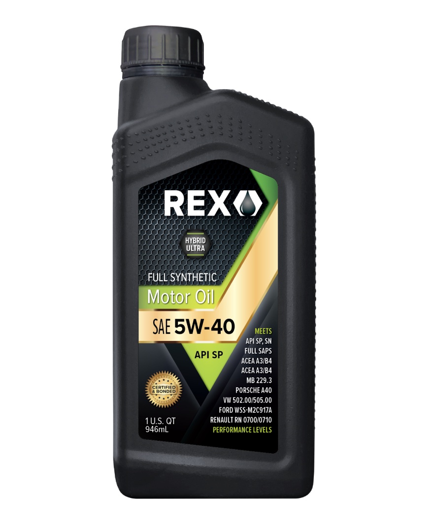 REX FULL SYNTHETIC SAE 5W-40 SP GF-6A MOTOR OIL